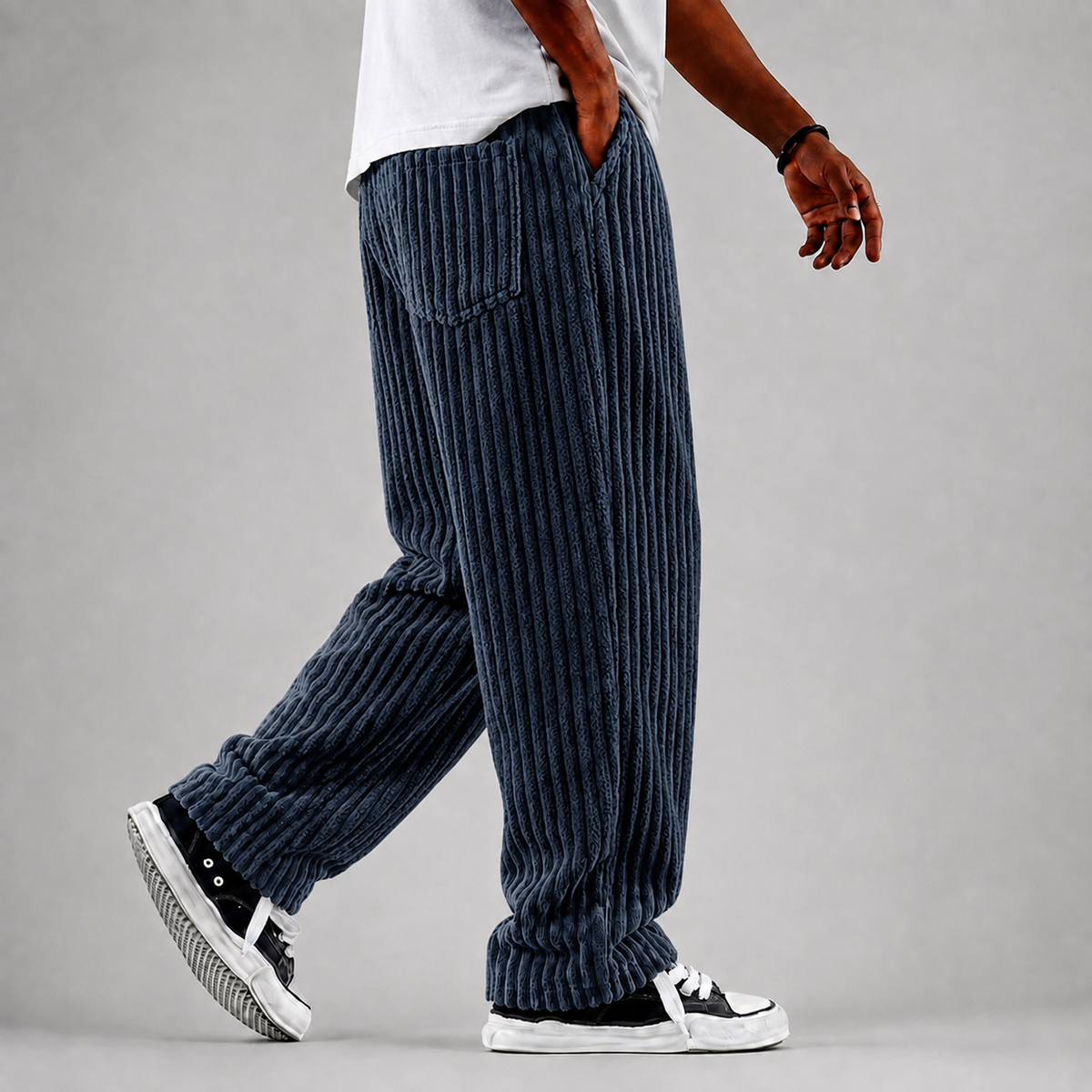 Austen - Men's Loose Corduroy Straight-Leg Everyday Trousers
