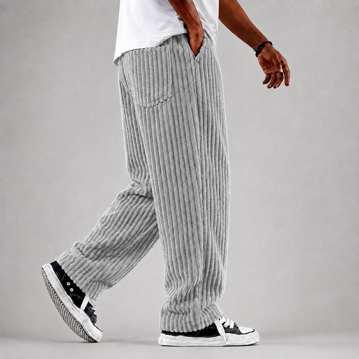 Austen - Men's Loose Corduroy Straight-Leg Everyday Trousers