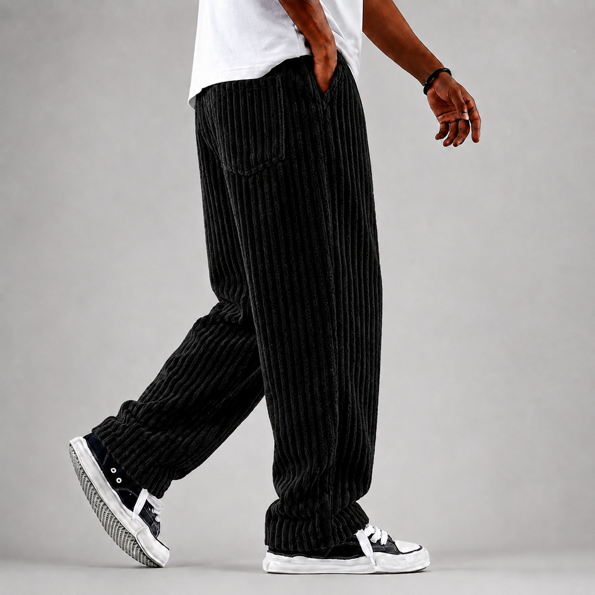 Austen - Men's Loose Corduroy Straight-Leg Everyday Trousers