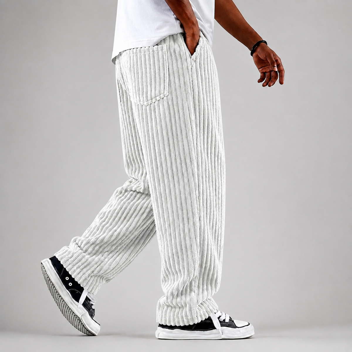 Austen - Men's Loose Corduroy Straight-Leg Everyday Trousers