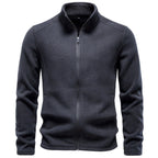 Ciaran - Men's Stand Collar Full Zip Fleece Jacket