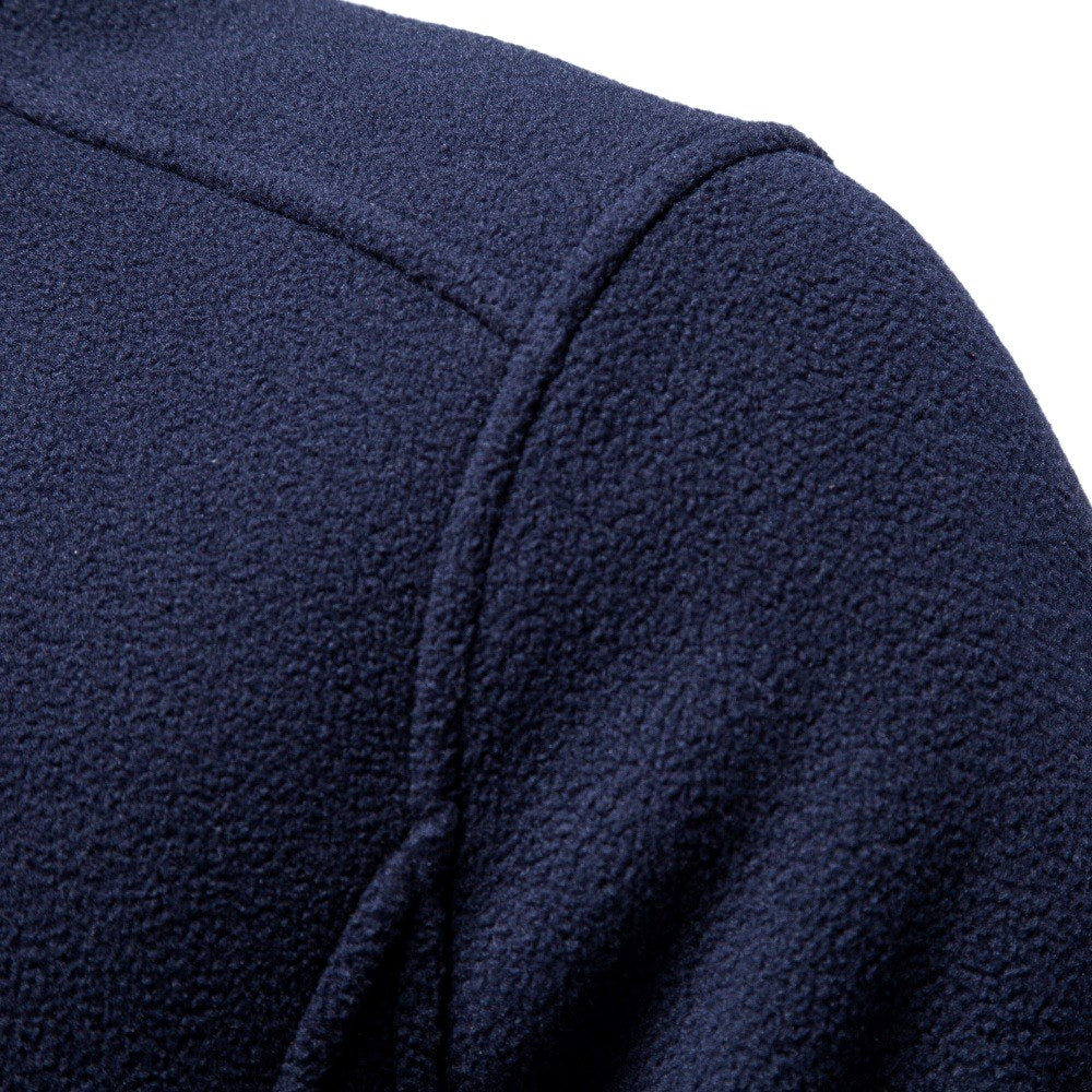 Ciaran - Men's Stand Collar Full Zip Fleece Jacket