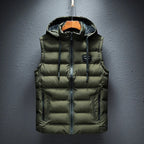 Elijah - Men's Quilted Hooded Puffer Vest