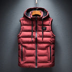 Elijah - Men's Quilted Hooded Puffer Vest