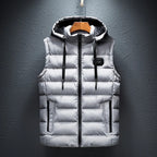 Elijah - Men's Quilted Hooded Puffer Vest