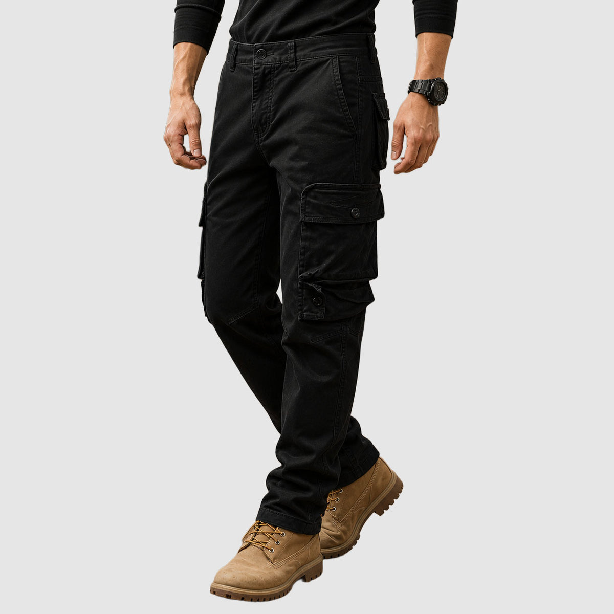 Reuben - Men's Relaxed Cargo Pants with Layered Utility Pockets