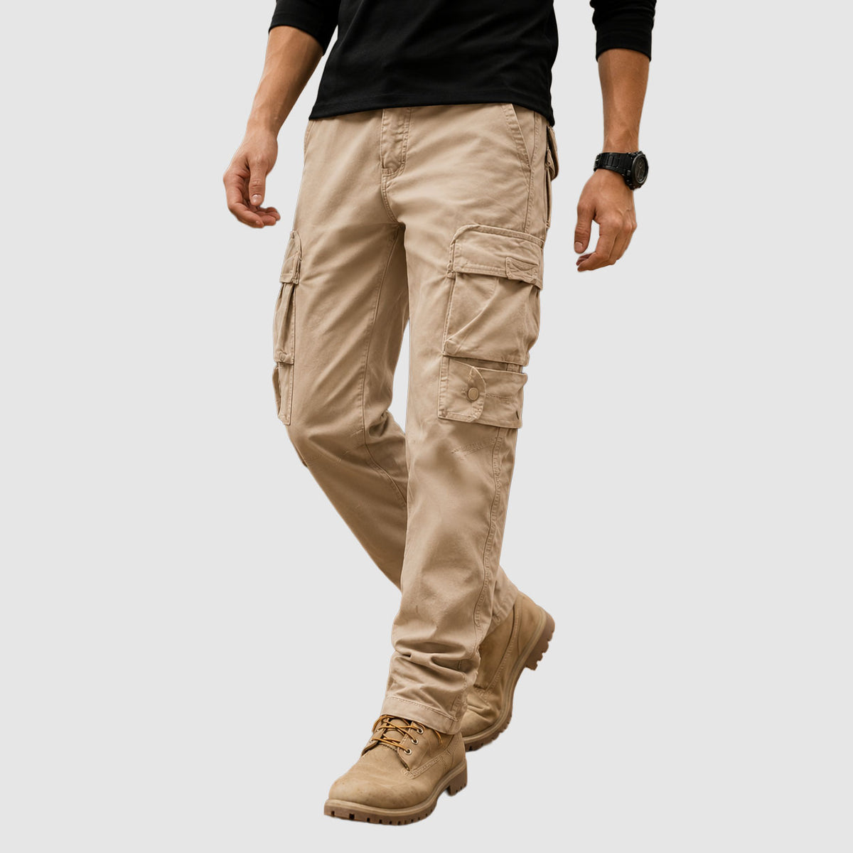 Reuben - Men's Relaxed Cargo Pants with Layered Utility Pockets