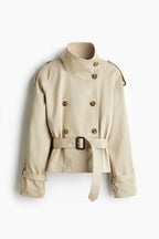 Adelaide - Women's Double-Breasted Belted Trench Jacket