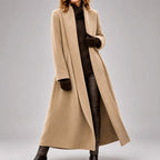 Adrienne - Women's Longline Open-Front Overcoat 2