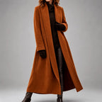 Adrienne - Women's Longline Open-Front Overcoat 3