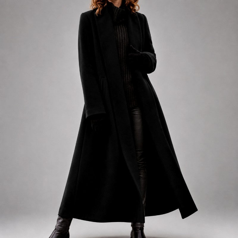 Adrienne - Women's Longline Open-Front Overcoat 4