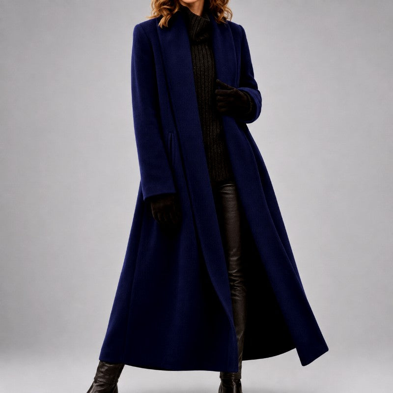 Adrienne - Women's Longline Open-Front Overcoat 5