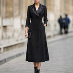 Alanna - Women's Lapel 3/4 Sleeve Blazer Dress 1