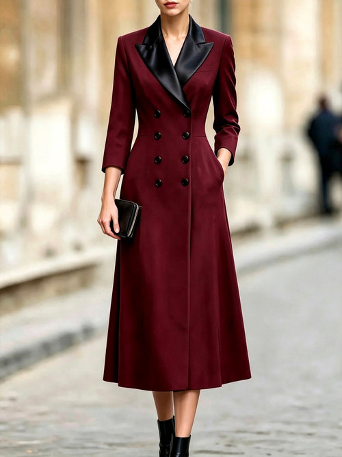 Alanna - Women's Lapel 3/4 Sleeve Blazer Dress 2