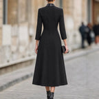 Alanna - Women's Lapel 3/4 Sleeve Blazer Dress 5