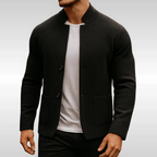 Alaric - Men's Two-Button Knit Blazer with Patch Pockets