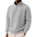 Albert - Men's Waffle Knit Quarter-Zip Sweater 1
