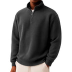 Albert - Men's Waffle Knit Quarter-Zip Sweater 5