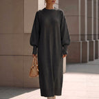 Alida - Women's Oversized Long Sleeve Knit Sweater Dress 3