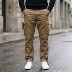 Alonso - Men's Multi-Pocket Cargo Pants with Straight Leg