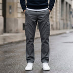 Alonso - Men's Multi-Pocket Cargo Pants with Straight Leg