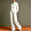 Anastasia - Women's Stand Collar Wide Leg Matching Set 1