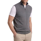 Anderson - Men's Textured Half-Zip Stand Collar Vest 4