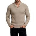 Andy - Men's Ribbed V-Neck Slim Fit Sweater 1