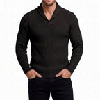 Andy - Men's Ribbed V-Neck Slim Fit Sweater 3