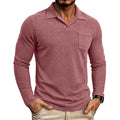 Armand - Men's Vintage Washed Long Sleeve Polo Shirt 1