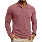 Armand - Men's Vintage Washed Long Sleeve Polo Shirt 1