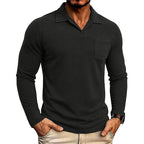 Armand - Men's Vintage Washed Long Sleeve Polo Shirt 5