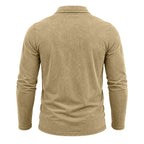 Armand - Men's Vintage Washed Long Sleeve Polo Shirt 6