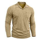 Armand - Men's Vintage Washed Long Sleeve Polo Shirt 7