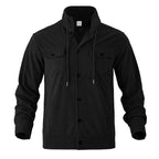 Aron - Men's Corduroy Stand Collar Button-Up Jacket 8