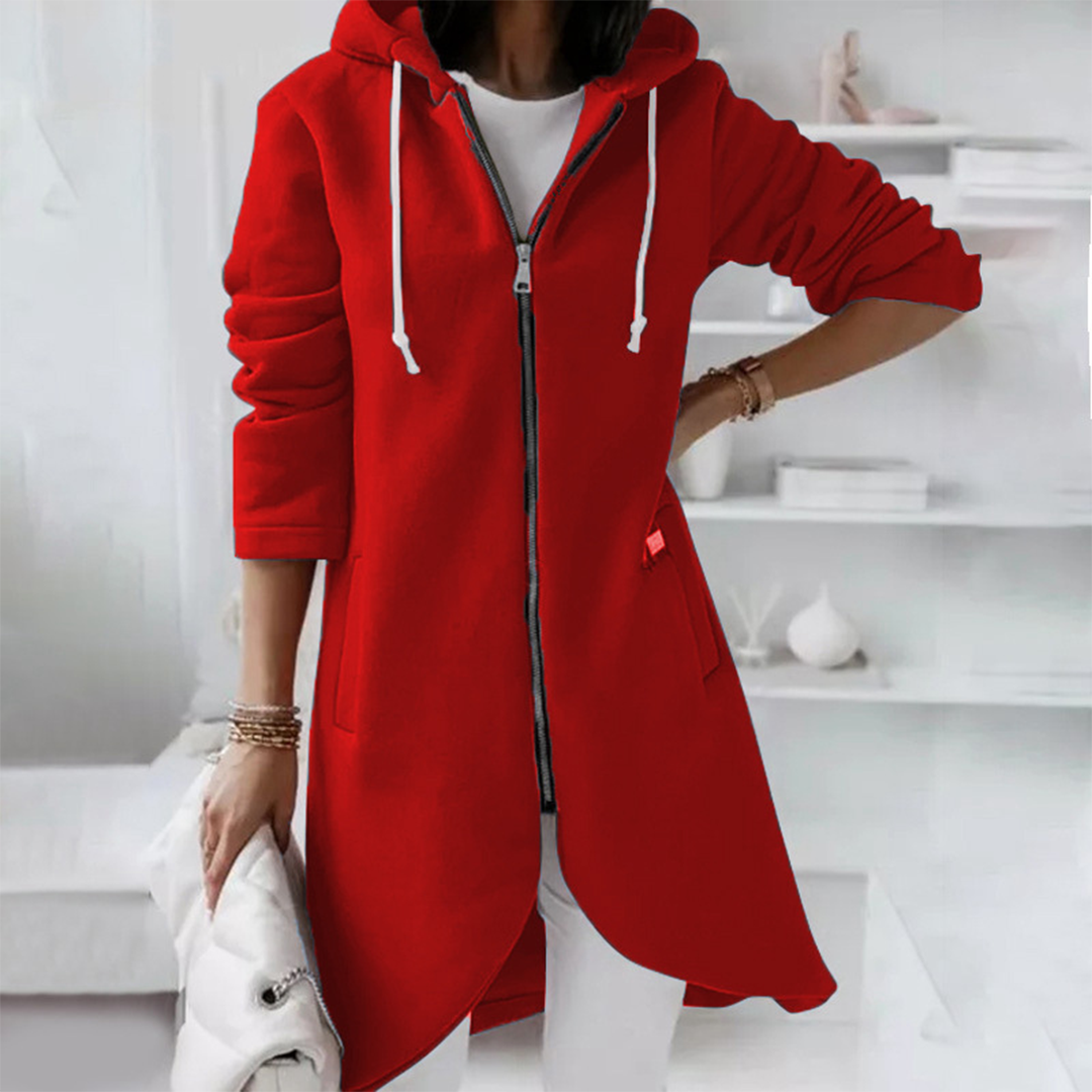 Audrey - Women's Hooded Sweatshirt with Drawstring Hood 