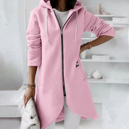 Audrey - Women's Hooded Sweatshirt with Drawstring Hood 