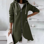 Audrey - Women's Hooded Sweatshirt with Drawstring Hood 