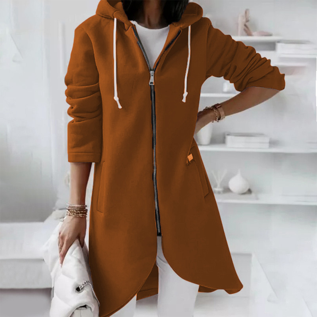 Audrey - Women's Hooded Sweatshirt with Drawstring Hood 