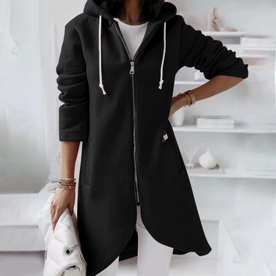 Audrey - Women's Hooded Sweatshirt with Drawstring Hood 