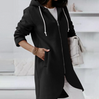 Audrey - Women's Hooded Sweatshirt with Drawstring Hood 