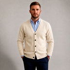Barry - Men's V-Neck Slim Fit Cardigan  1