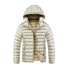 Breck - Men's Printed Hooded Puffer Jacket with Zip Pockets 1