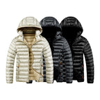 Breck - Men's Printed Hooded Puffer Jacket with Zip Pockets 4