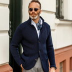 Brennan - Men's Button-Front Ribbed Cardigan