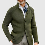 Brennan - Men's Button-Front Ribbed Cardigan
