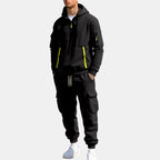 Brody - Men's Quarter-Zip Hoodie & Cargo Jogger Pants Set 4