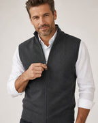 Bruno - Men's Slim Fit Full Zip Sleeveless Sweater Vest 1