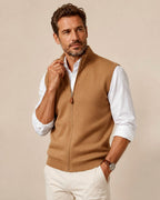 Bruno - Men's Slim Fit Full Zip Sleeveless Sweater Vest 3