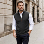 Bruno - Men's Slim Fit Full Zip Sleeveless Sweater Vest 6